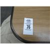 Image 2 : 27-Oak Style Mica Pedestal Dining Table - 27 X $