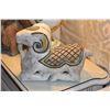 Image 2 : CARVED WOOD RAM SCULPTURES (2 PCS)