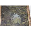 Image 2 : FRAMED OIL PAINTING, ISLAND FOREST, SIGNED (25" X 28 1/2")