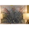 Image 2 : LARGE OIL PAINTING, FLORAL; SIGNED HELEN J. MESSER (62" X 50 1/2")