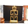 Image 2 : 29" GOLD TABLE LAMPS W/SHADES (PAIR)