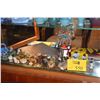 Image 1 : COLLECTION OF FIGURINES, BASKET, CLOISONNE DISH, BOOK, CHOP, ETC. (19 PCS)