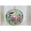 Image 2 : 9" LIDDED JAR W/BIRD & FLOWER MOTIF