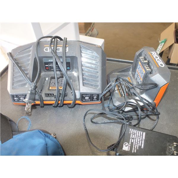 2 Ridgid Battery Chargers