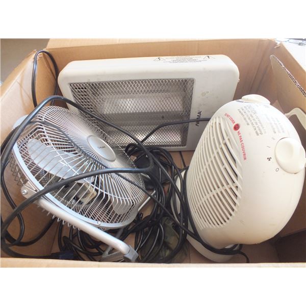 2 Small Space Heaters & 1 Small Fan