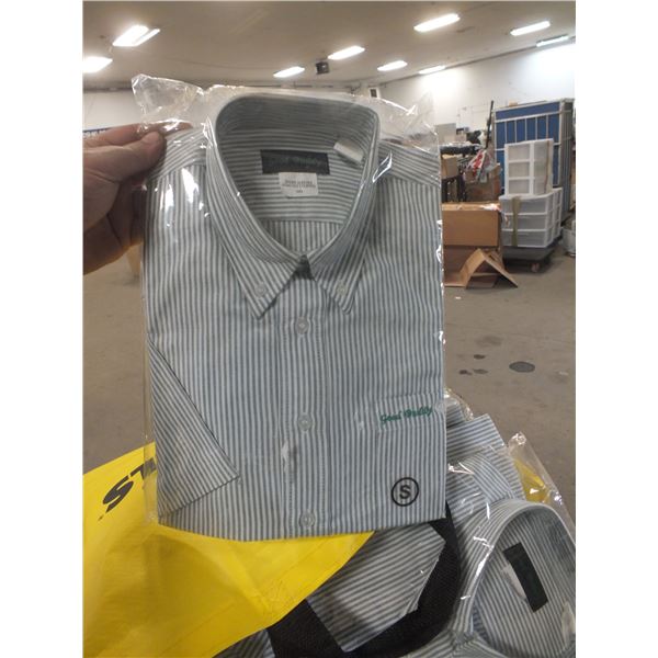 11 Small Short Sleeved Work Shirts