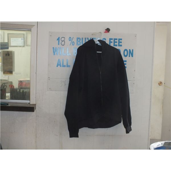 4XL Black Work Hoodie
