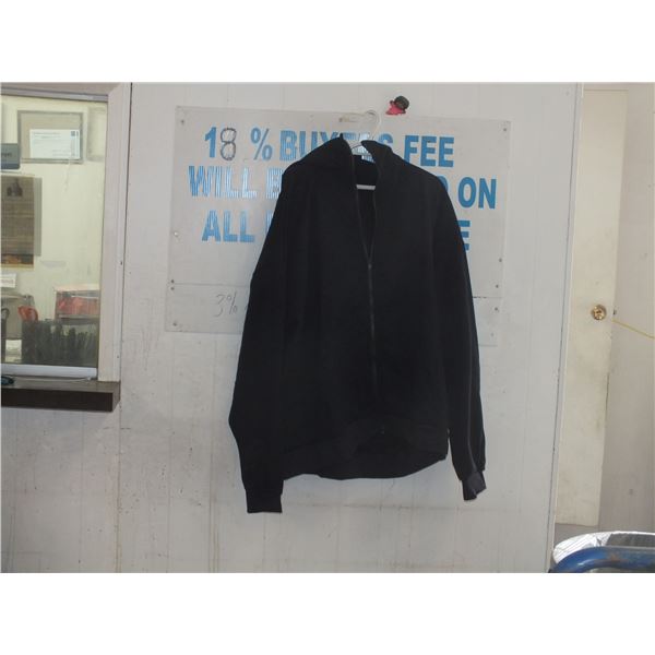 4XL Black Work Hoodie