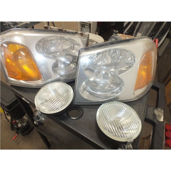2 Impala Headlights & 2 Round Lights