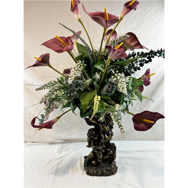 Floral Cherub Decor