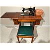 Image 1 : Singer Sewing Machine Table with Accessories