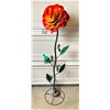 Image 1 : Metal Floral Lawn Ornament