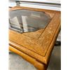Image 2 : Glass Top Wooden Side Table