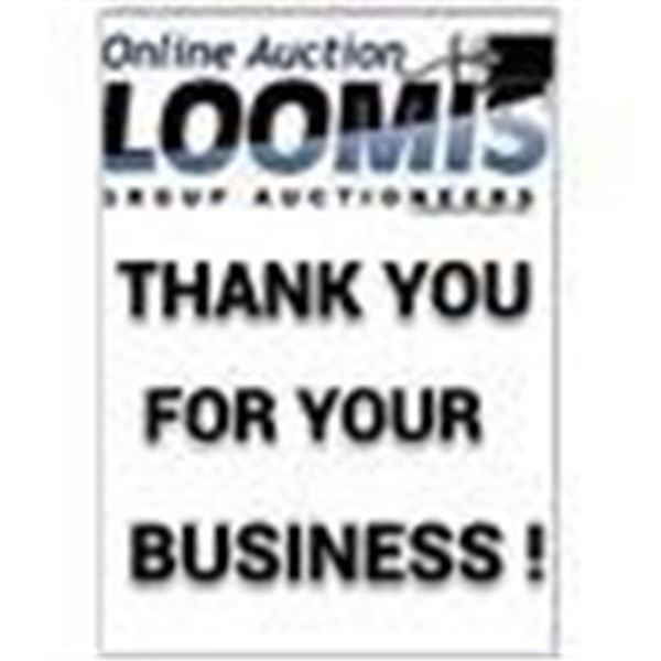 THANK YOU FOR YOUR BUSINESS