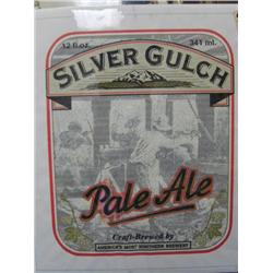 collection of historic beer advertising signs - Pabst 1950's, framed Prinzbrau; Chilkoot Charlie's S