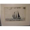 Image 1 : 2 Limited Ed signed original etchings "Old Down East Coaster" Frederick L Owen; Sine Boat, signed or
