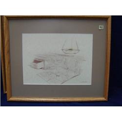Three matted and framed prints by WA Rust all have gold nuggets: Striking a Bargain, gold miner and 