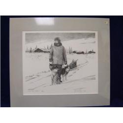 Extremely Rare Jon Van Zyle Stone Litho "Which Way Today" 6/100, 1984 shrink-wrapped and matted (253