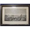 Image 1 : Print by L Mercier, NY 1871, engraving of "A Day at the Horse Races" in period frame, flaking on fra