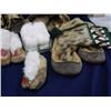 Image 5 : Large lot of Eskimo mukluks and mittens: one pr. Caribou mukluks, pr old beaded slippers, pr child's