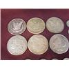 Image 2 : Lot of 6 1921 Morgan silver dollars and 10 mercury dimes (2)