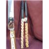 Image 2 : lot of 3 pcs, 2 letter openers, cake knife with inset scrimmed ivory whaling scene (2)