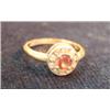 Image 12 : Entire case of jewelry including: 14 caret gold ring with diamonds, silver ring with Smokey topaz, s