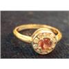 Image 13 : Entire case of jewelry including: 14 caret gold ring with diamonds, silver ring with Smokey topaz, s