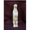 Image 1 : Huge 8" standing ivory polar bear by Edward Collegner From Savoonga 773- F (2)