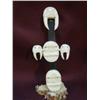 Image 1 : 6" ivory and baleen dance masks by Mark Seeganna 173 f (2)
