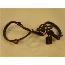 Slave irons marked Charleston servant 172, 1851 (3)