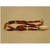 Image 1 : CHOICE ON 2: Carved ivory polar bear pendants mounted on old trade bead necklace (3)