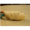 Image 4 : CHOICE ON 2: Carved ivory polar bear pendants mounted on old trade bead necklace (3)
