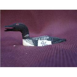 4" common loon by Larry Mayac 788-f, has open mouth, very detailed wings (2)