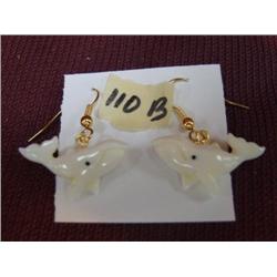 CHOICE ON 5: Ivory earrings by Robert Kokuluk -seal, whale, musk ox