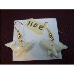 CHOICE ON 5: Ivory earrings by Robert Kokuluk -seal, whale, musk ox