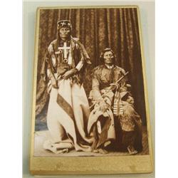 CHOICE ON 7: early Indian photographs two Indians, one w/ cross HG Wallace from Manchester NH(3)
