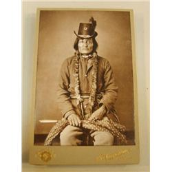 CHOICE ON 7: early Indian photographs Indian with top hat and letter G, NE Jordgens from Cando ND (3