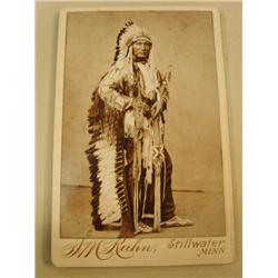 CHOICE ON 7: early Indian photographs Indian chief w/ feather headdress C Loops from WI (3)