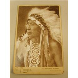 CHOICE ON 7: early Indian photographs chief w/ pipe JM Ruhn from MN (3)