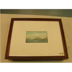 CHOICE ON 3: Lester Shepard watercolor, Annette Island, AK, village of Metlakhatla ret: 950, image i