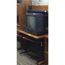 Lot of three nightstands, to TV tables, Sony TV, computer desk (256)