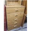 Image 5 : Lot of to desks, chest of drawers, book case (256)