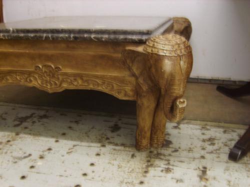 Outrageous Marble Top Four Elephant Coffee Table 254 Outrageous Marble Top Four Elephant Coffee Table 254