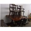Image 1 : Duncan Fife style mahogany table and chairs (254)