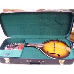 Gibson mandolin epiphone mother of pearl inlay, intellitouch pt2 tuner, beautiful hard travel case i