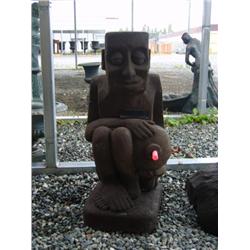 Stone Aztec garden fountain (2)