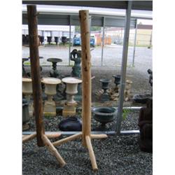 CHOICE ON 6:Montana Lodge pole pine hat or coat rack