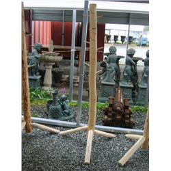 CHOICE ON 6:Montana Lodge pole pine hat or coat rack   (248)