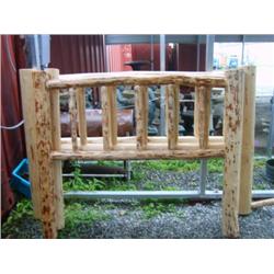 CHOICE ON 3: Montana Lodge pole pine head board -queen  (248)
